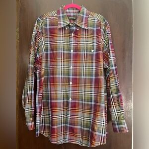 Orvis Men's Vibrant Plaid Button-Down Shirt